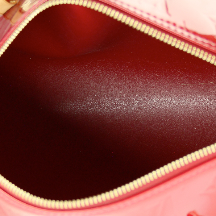 Borsa Bedford in pelle verniciata monogram rosso ciliegia - Detail D2
