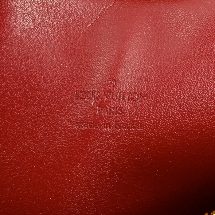 Borsa Bedford in pelle verniciata monogram rosso ciliegia - Detail D3