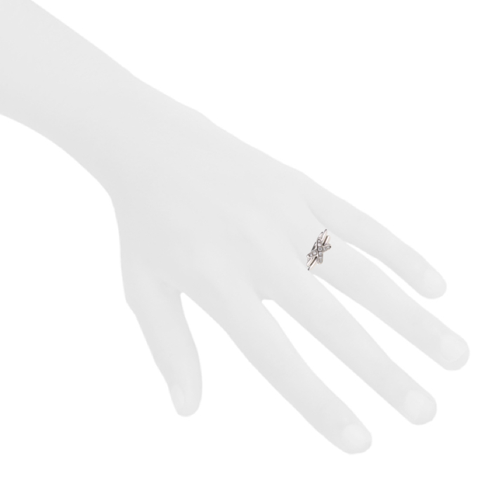 Sortija Chaumet Premier Lien en oro blanco y en diamantes - Detail D1