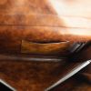Briefcase in brown leather - Detail D3 thumbnail