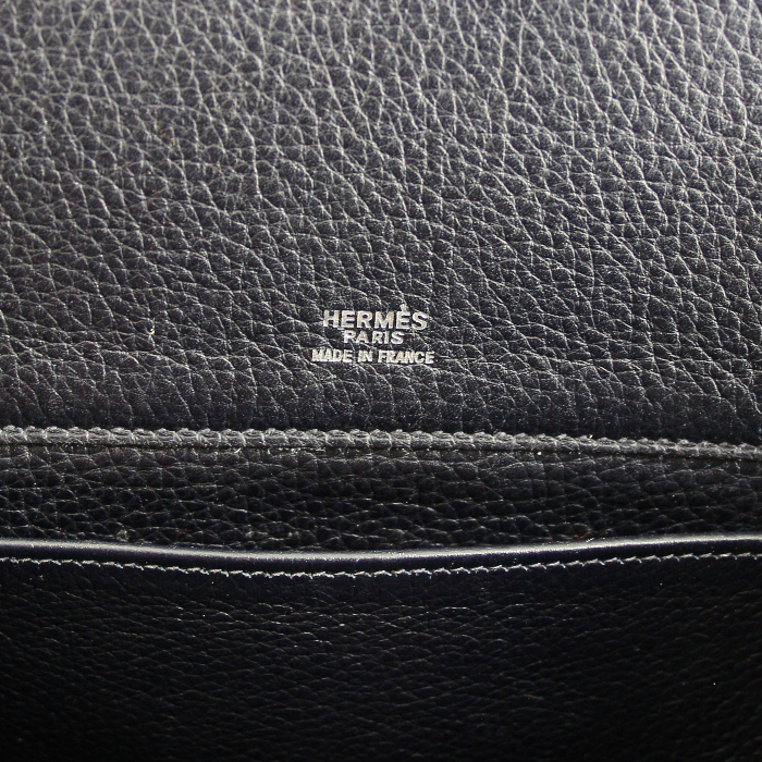Hermès Sherpa in blue leather - Detail D3