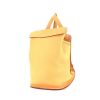 Backpack in saffron yellow leather - 00pp thumbnail