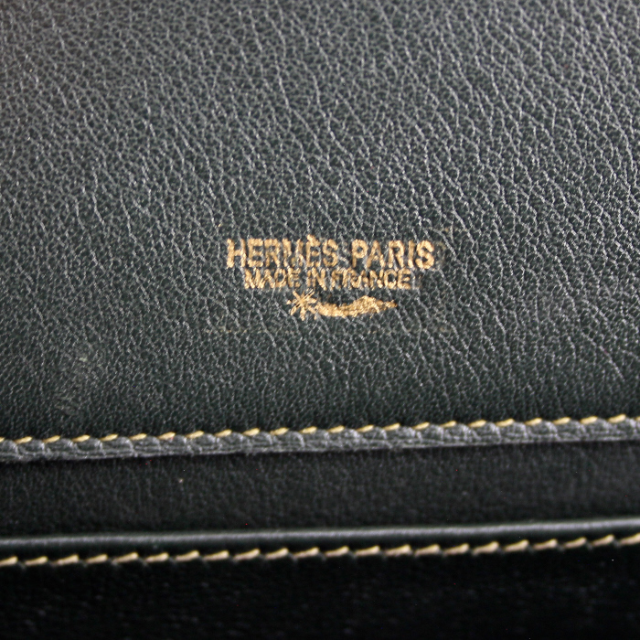 Zaino in pelle verde - Detail D3