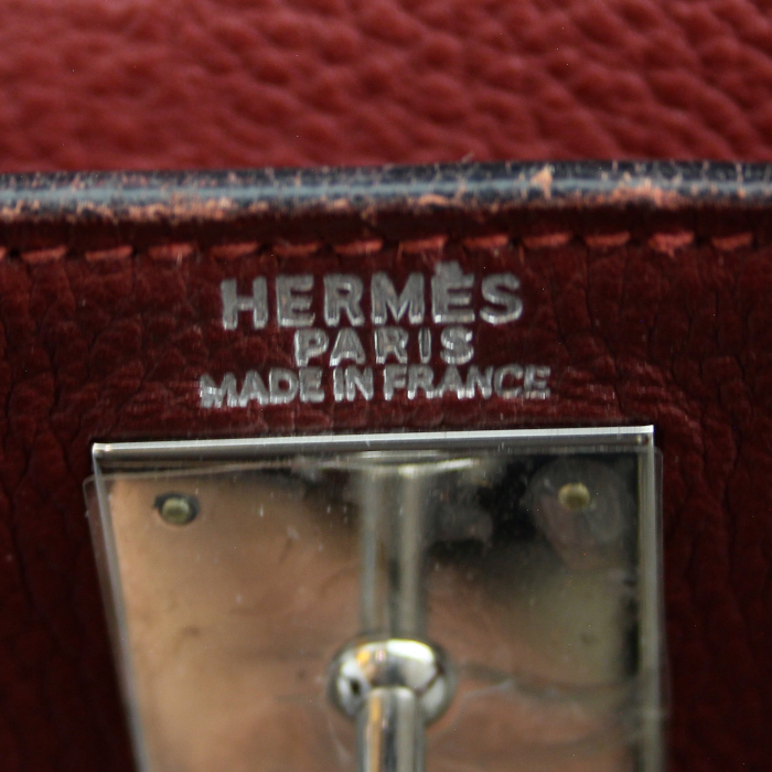 Hermès Kelly Backpack  in red leather - Detail D4