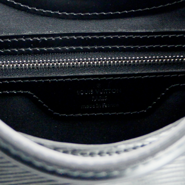 Bolso de mano en cuero Epi negro - Detail D4