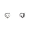 Paire de puces d'oreilles Chopard Happy Diamonds en or blanc - 00pp thumbnail