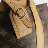 Bolso formato bolsa Louis Vuitton Randonnée en lona Monogram y cuero natural - Detail D4 thumbnail
