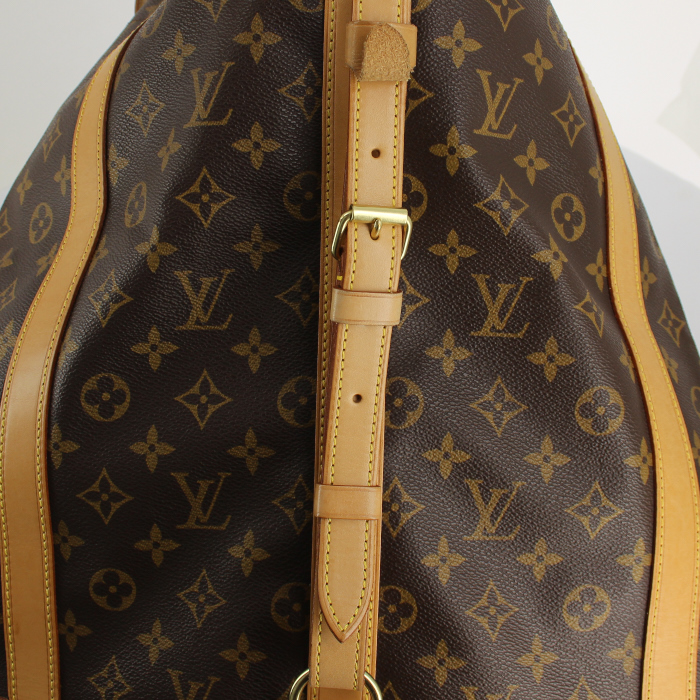 Louis Vuitton Randonnée handbag in monogram canvas and natural leather - Detail D5