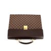 Louis Vuitton documents holder in damier canvas and brown leather - 360 Front thumbnail
