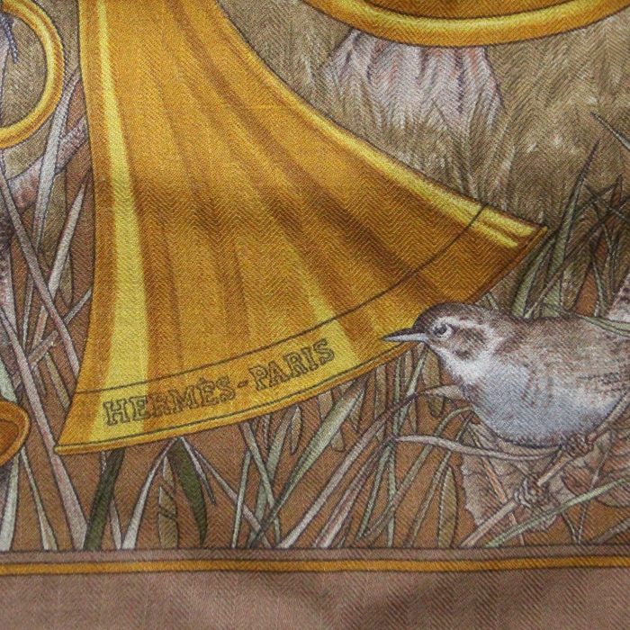 Hermès foulard en cachemire "Chasse au bois" - Detail D2