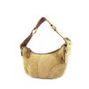 Coach Handbag in beige suede and brown leather - 00pp thumbnail