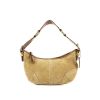 Coach Handbag in beige suede and brown leather - 360 thumbnail