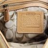 Coach Handbag in beige suede and brown leather - Detail D3 thumbnail