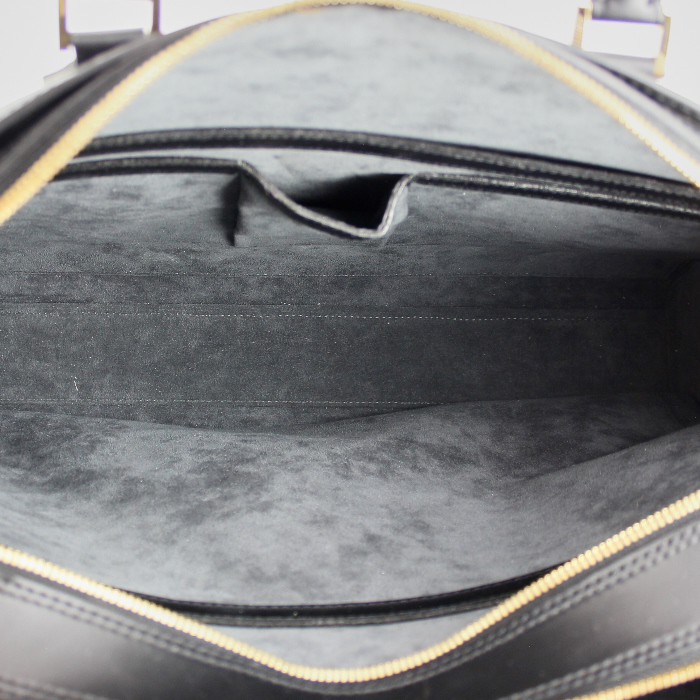 Louis Vuitton Sorbonne in black epi leather - Detail D2