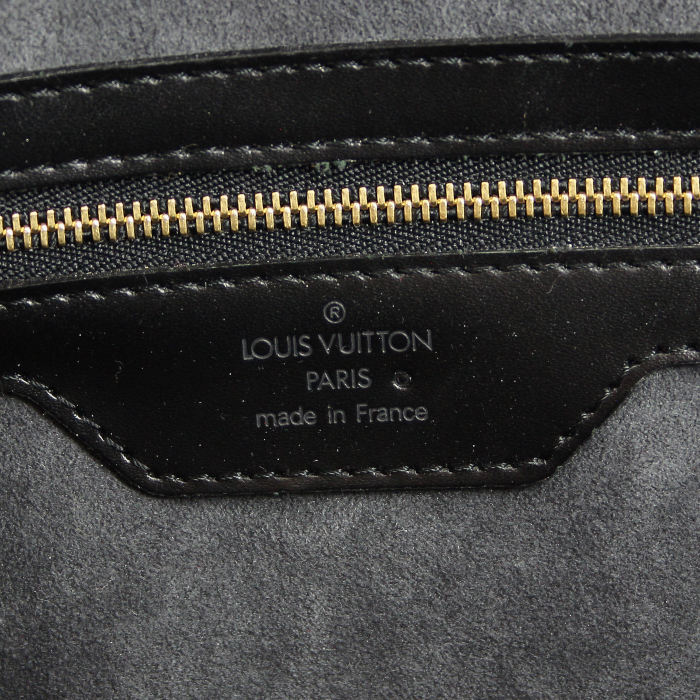 Borsa weekend Louis Vuitton Sorbonne in pelle Epi nera - Detail D4
