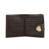 Gucci wallet in monogram canvas and brown leather - Detail D1 thumbnail