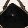 Gucci handbag in monogram canvas and brown leather - Detail D3 thumbnail