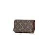 Monedero Louis Vuitton Tresor en lona Monogram y cuero marrón - 00pp thumbnail