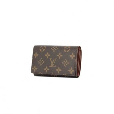 Louis Vuitton Tresor wallet in monogram canvas and brown leather