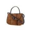 Gucci handbag in brown foal and dark brown leather - 00pp thumbnail
