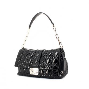 Christian Dior sac New Look en cuir matelassé noir