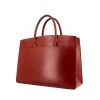 Shopping bag in burgundy box leather - 00pp thumbnail
