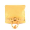 Hermes Haut à Courroies travel bag in gold leather - 360 Front thumbnail