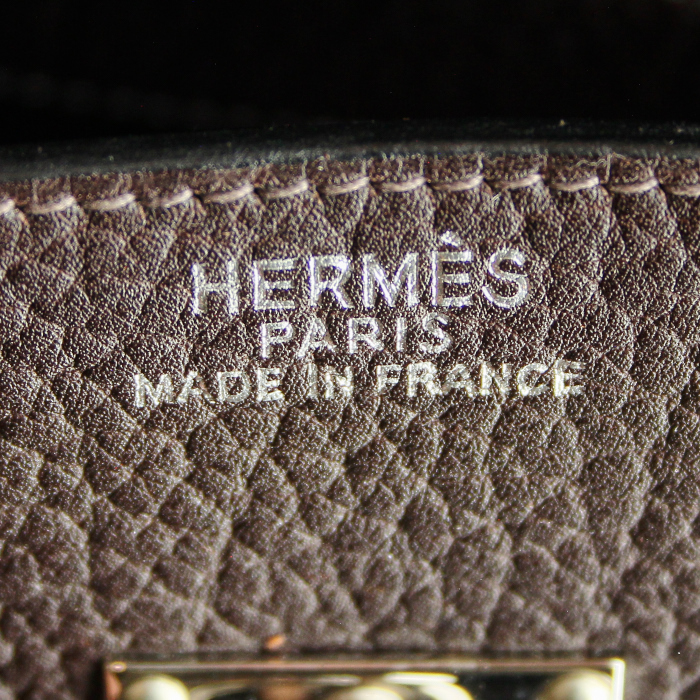 Bolsa de viaje en cuero togo marrón - Detail D3