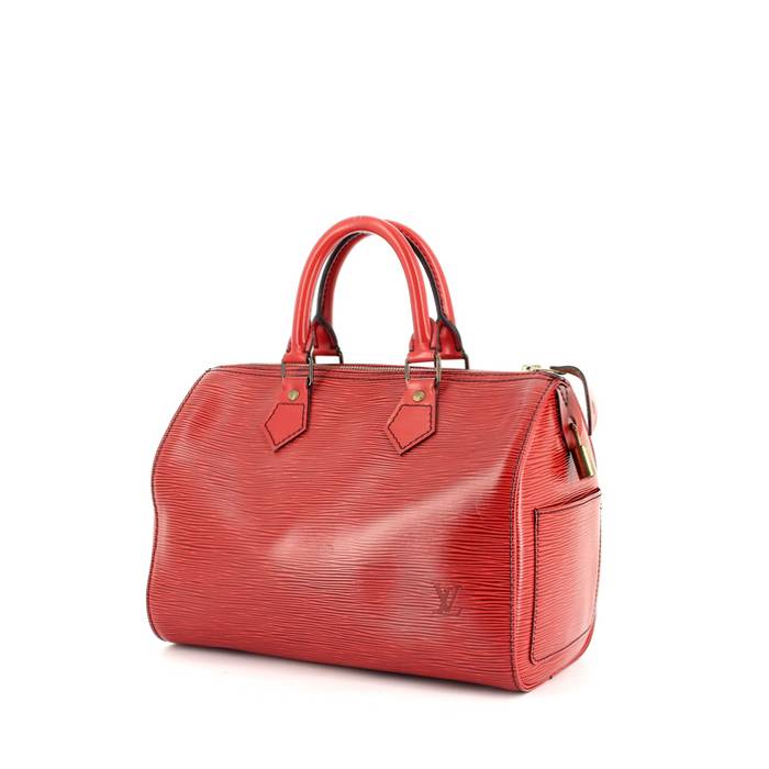 Louis Vuitton Red Epi Leather SPEEDY 25 Bag