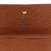 Monedero Louis Vuitton en lona Monogram y cuero marrón - Detail D2 thumbnail
