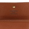 Porte-monnaie Louis Vuitton en toile monogram et cuir marron - Detail D2 thumbnail