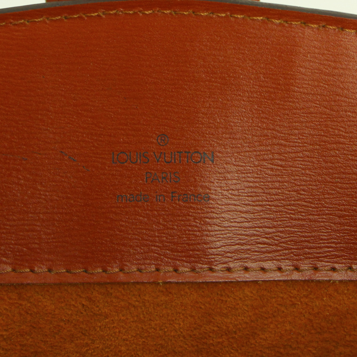 Borsa Louis Vuitton Cluny in pelle Epi marrone - Detail D3