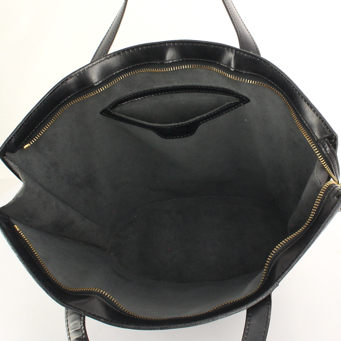 Borsa Louis Vuitton Saint Jacques modello piccolo in pelle Epi nera - Detail D2