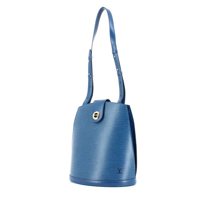 Louis Vuitton bolso de mano Cluny en cuero Epi azul
