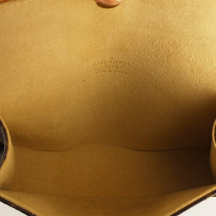 Clutch-belt in monogram canvas and natural leather - Detail D2