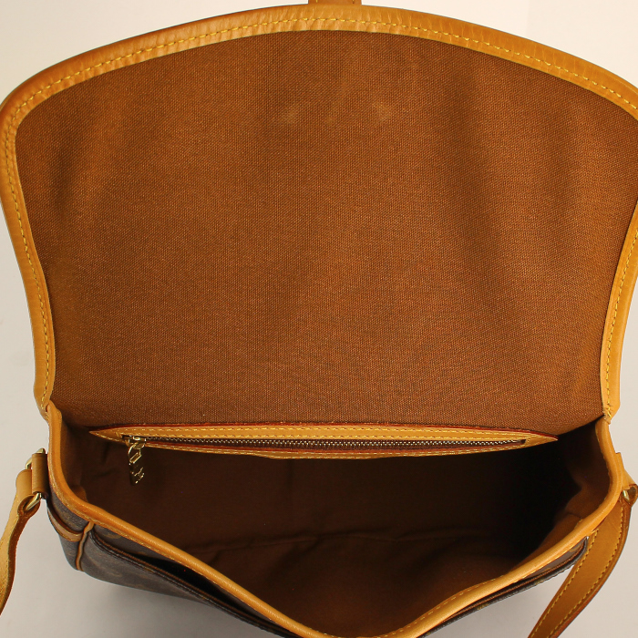 Louis Vuitton beggar's bag in monogram canvas and natural leather - Detail D2