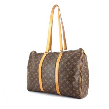 Flanerie travel bag in monogram canvas and natural leather