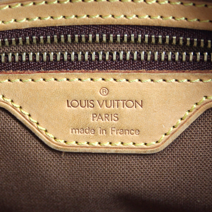 Borsa Trotteur in tela monogram e pelle naturale - Detail D3