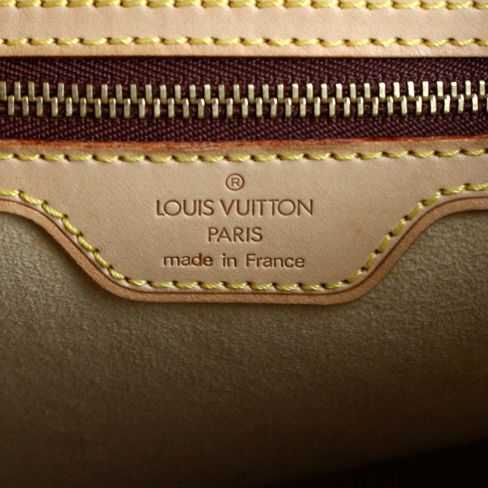 Borsa Louis Vuitton Looping modello medio in tela monogram e pelle naturale - Detail D3
