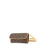 Pochette-ceinture Louis Vuitton en toile monogram et cuir naturel - 00pp thumbnail
