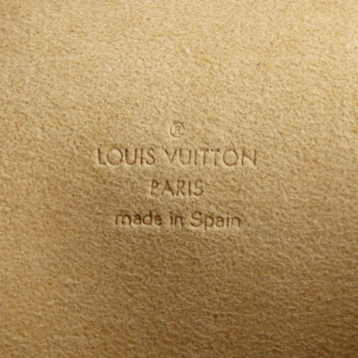 Louis Vuitton clutch-belt in monogram canvas and natural leather - Detail D3