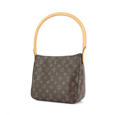 Borsa Louis Vuitton in tela monogram cerata e pelle naturale