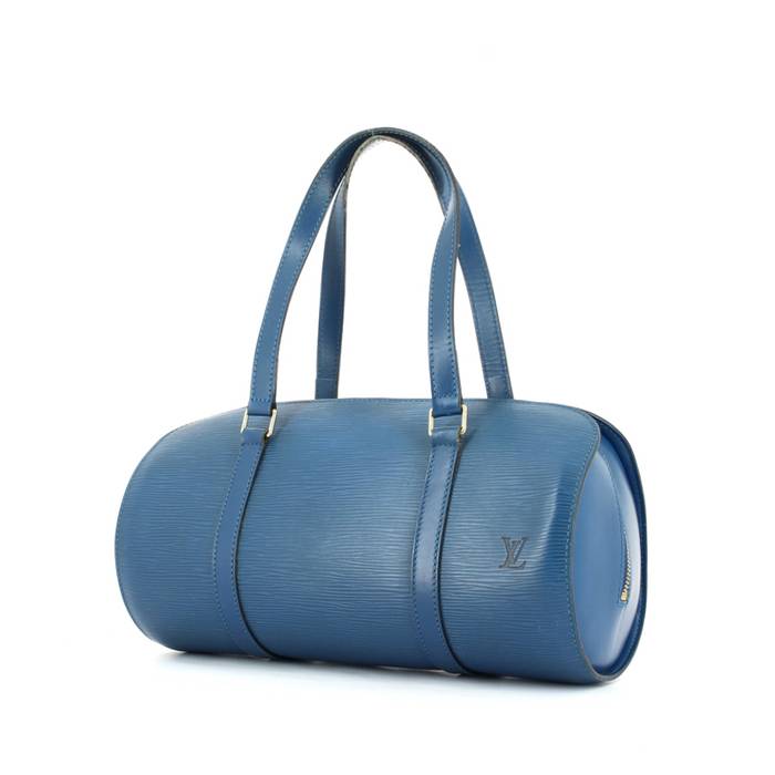 Louis Vuitton Louis Vuitton Soufflot Blue Epi Leather Hand Bag +