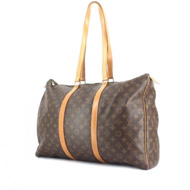 Flanerie weekend bag in monogram canvas and natural leather