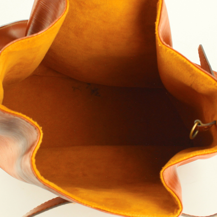 Bolso Sac d'épaule en cuero Epi marrón - Detail D2