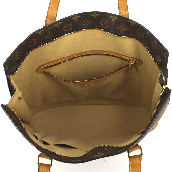 Louis Vuitton sac à main Babylone en toile monogram et cuir naturel - Detail D2