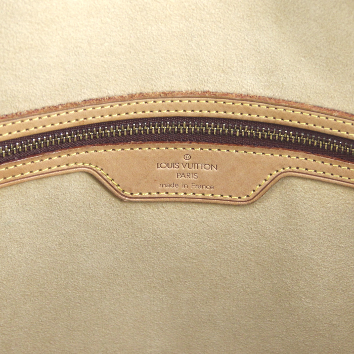 Borsa Louis Vuitton Babylone in tela monogram e pelle naturale - Detail D3