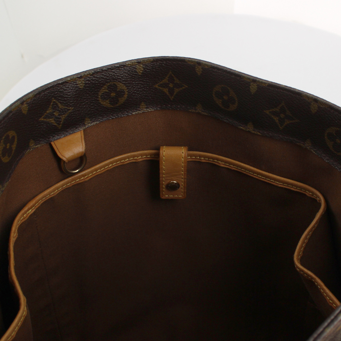 Louis Vuitton sac à main en toile monogram enduite et cuir naturel - Detail D3