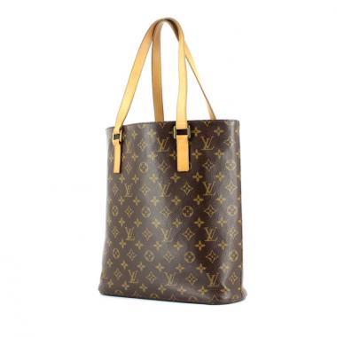 Louis Vuitton bolso de mano en lona Monogram revestida y cuero natural