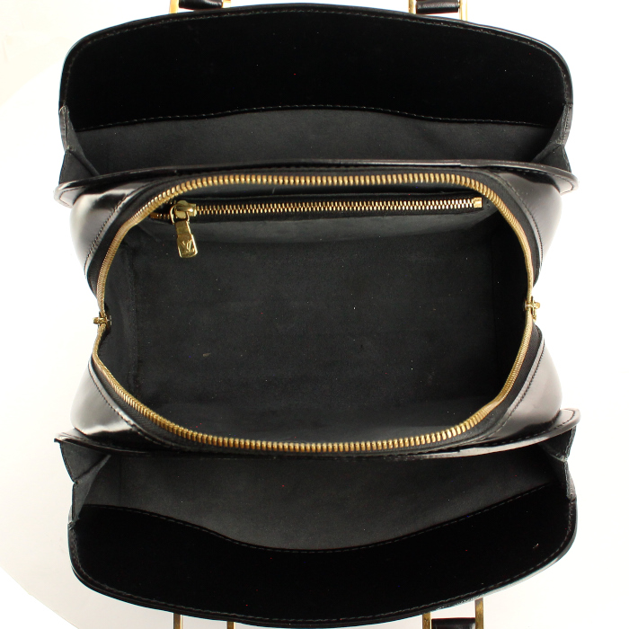 Louis Vuitton sac à main Pont Neuf en cuir épi noir - Detail D2